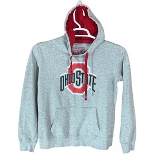 Ohio State University Hoodie Womens Medium Logo Buckeyes Casual College Gray
